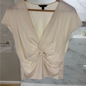 Banana Republic Cream Twist Blouse